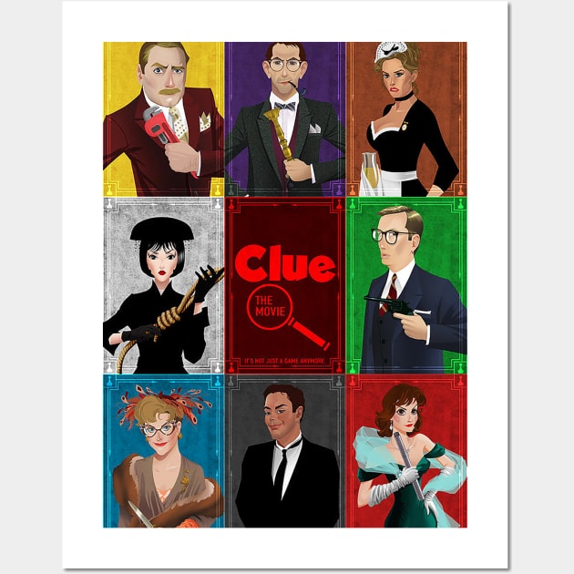 clue horror Wall Art by Van Bouten Design